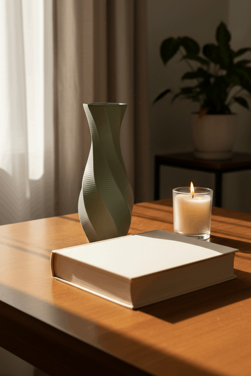 Octagonal Style Curved Vase - Toys Decor & More