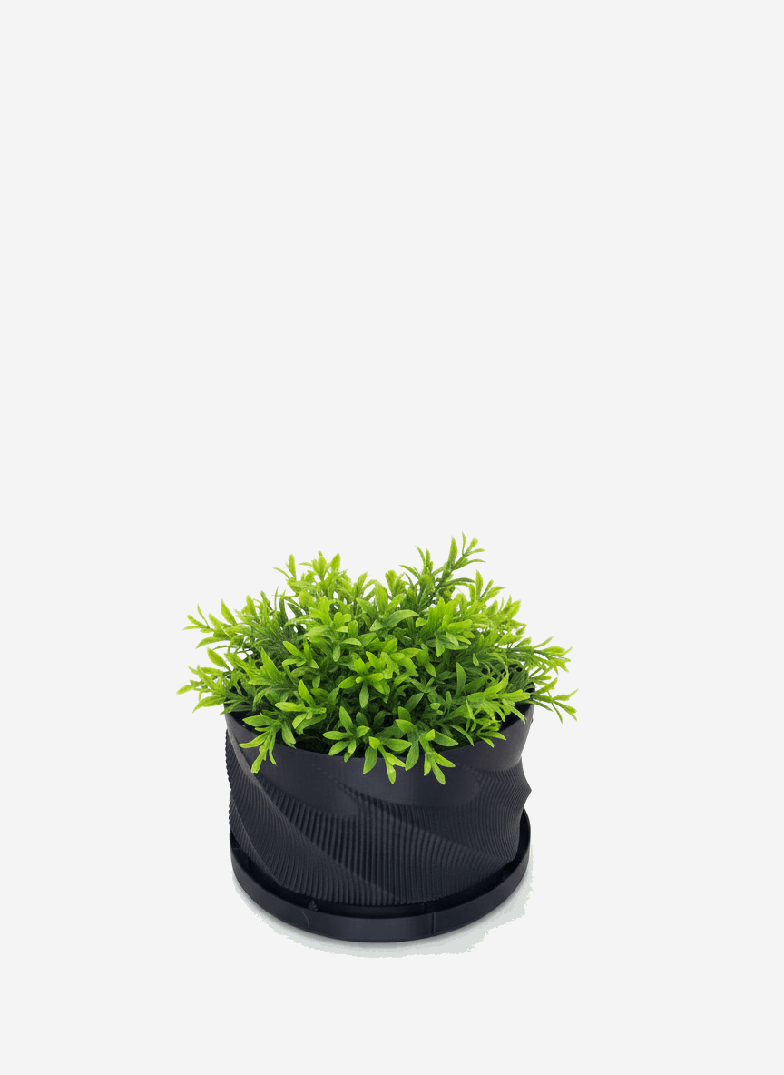 Wave Style Starter Planter with Drainage - Toys Decor & More