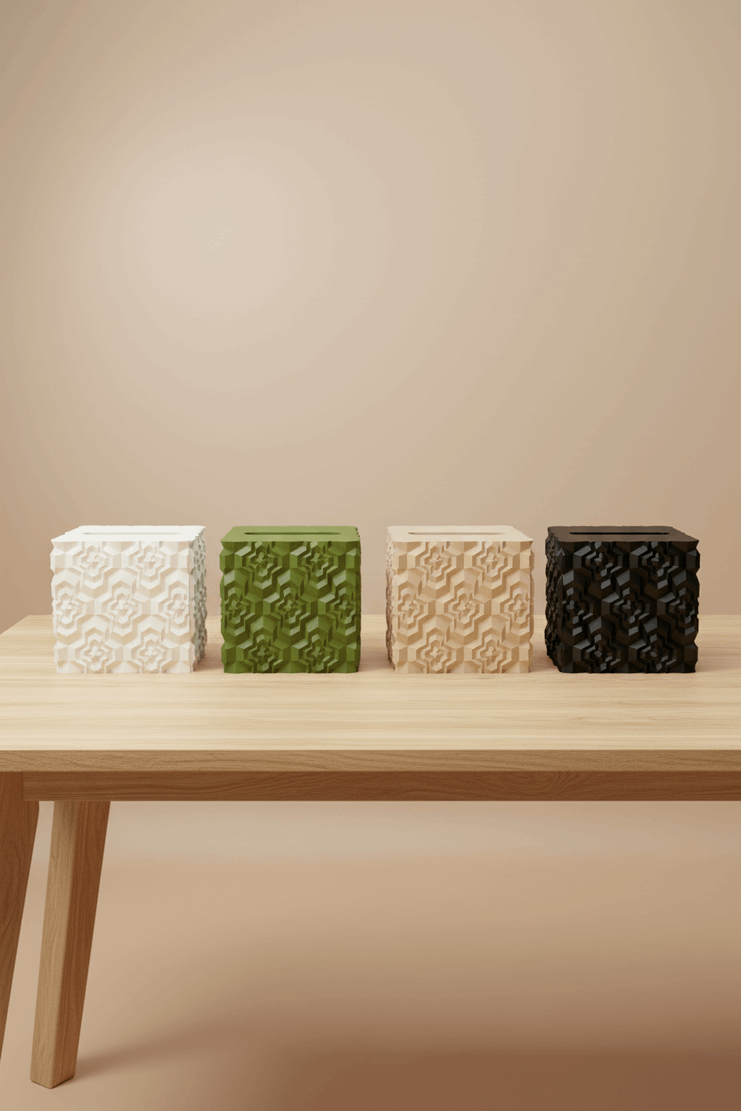 Quadhex Tissue Box Cover - Toys Decor & More