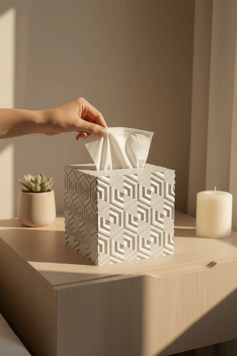 Hexagon Tissue Box Cover - Toys Decor & More