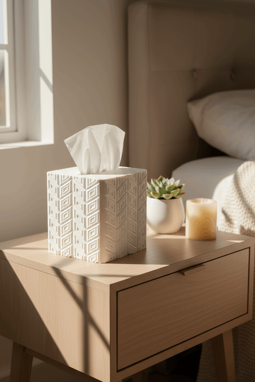 Chevron Tissue Box Cover - Toys Decor & More