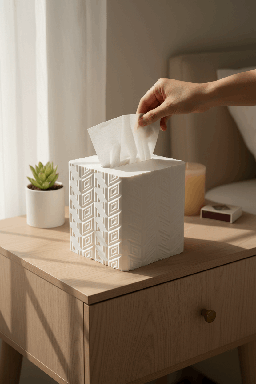 Chevron Tissue Box Cover - Toys Decor & More