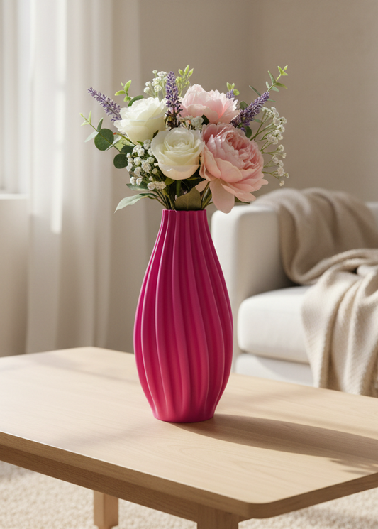 Minimalist Spiral Contour Vase - Toys Decor & More