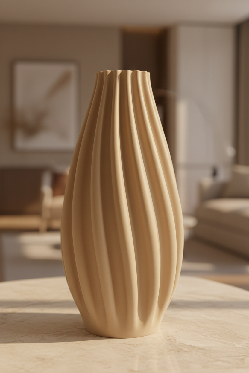 Minimalist Spiral Contour Vase - Toys Decor & More