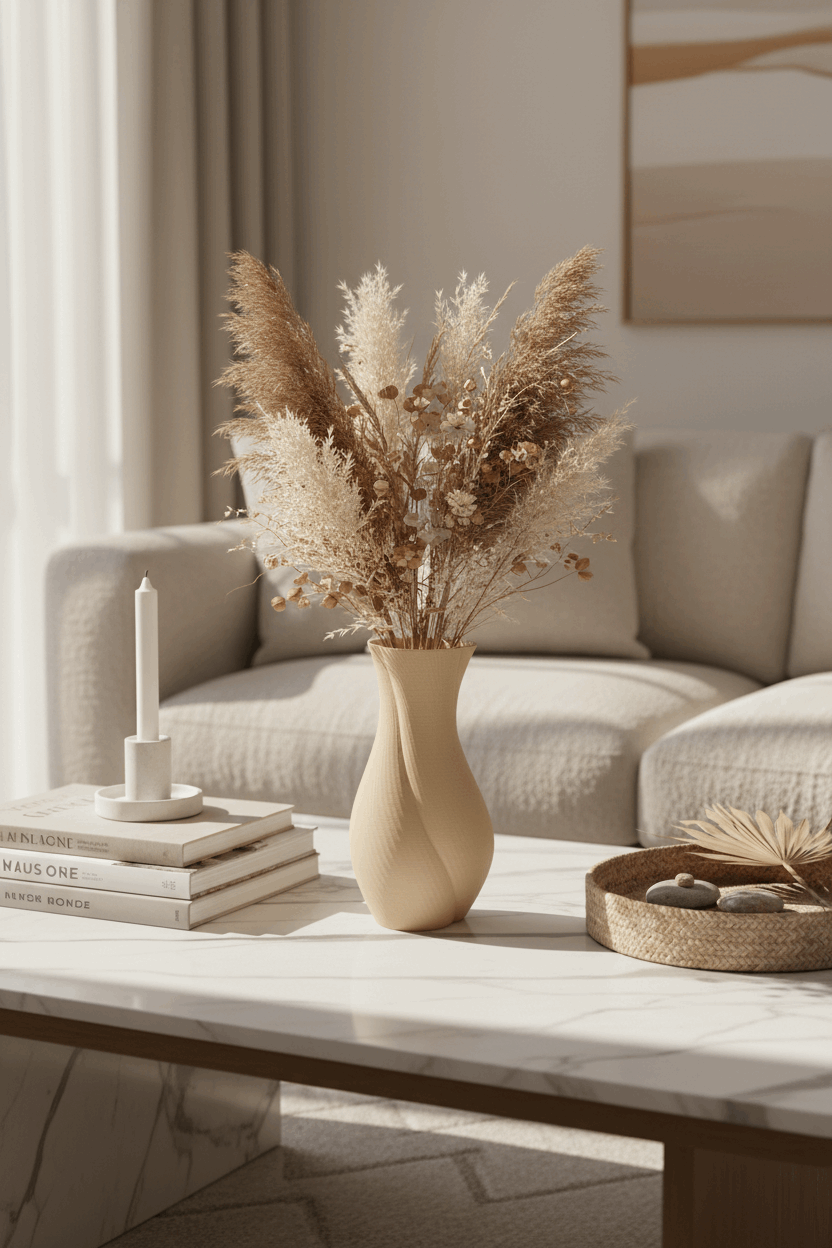 Trefoil Style Curved Vase - Toys Decor & More
