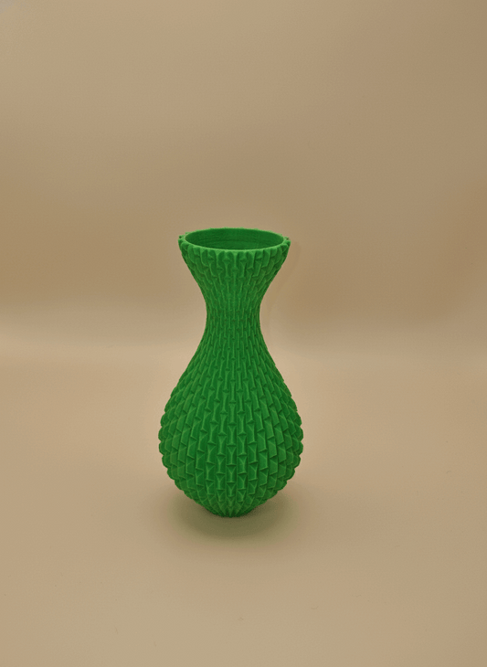 Rectangular Pattern Curved Vase - Toys Decor & More