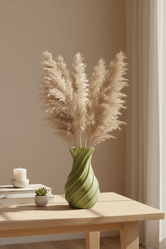 Simple Spiral Curved Vase - Toys Decor & More