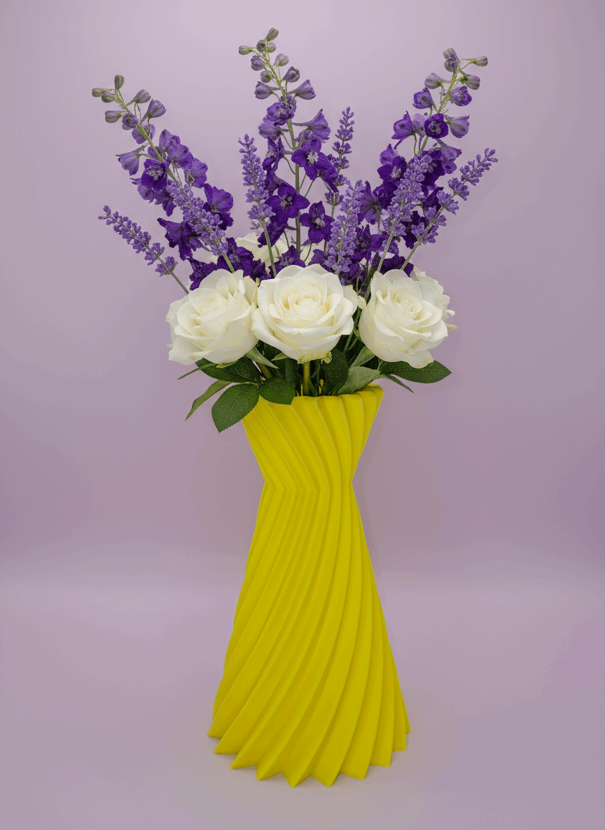 Star Pattern Spiral Vase - Toys Decor & More