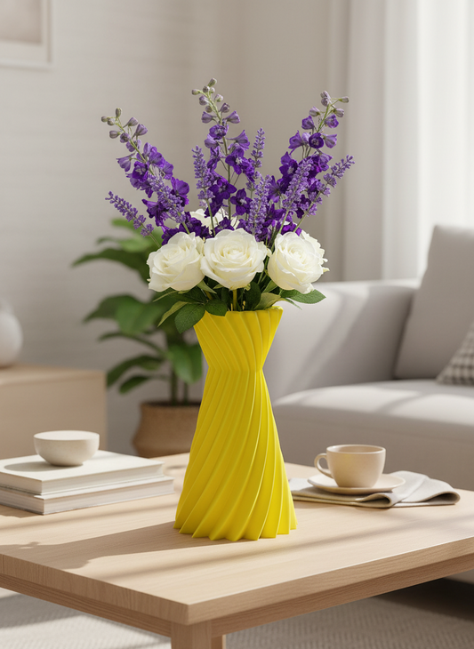 Star Pattern Spiral Vase - Toys Decor & More