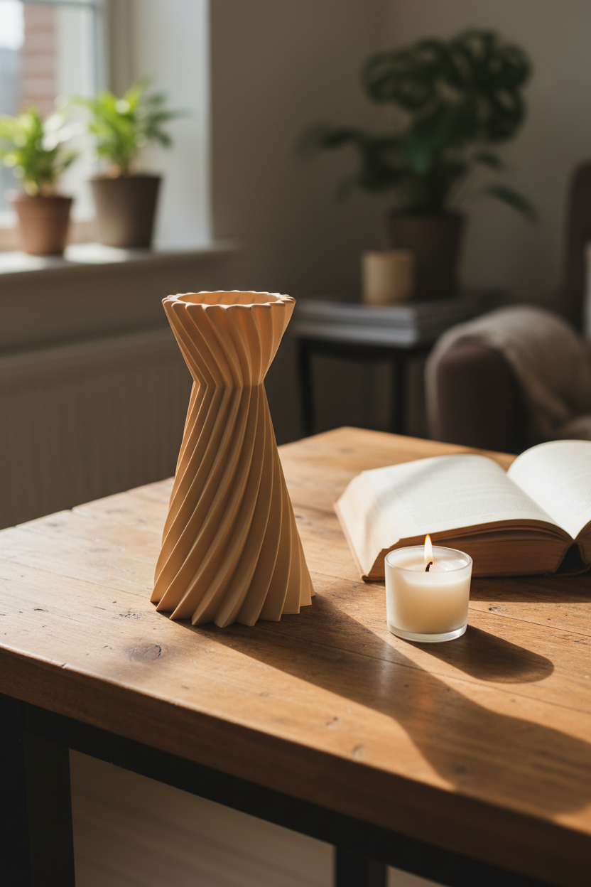 Star Pattern Spiral Vase - Toys Decor & More