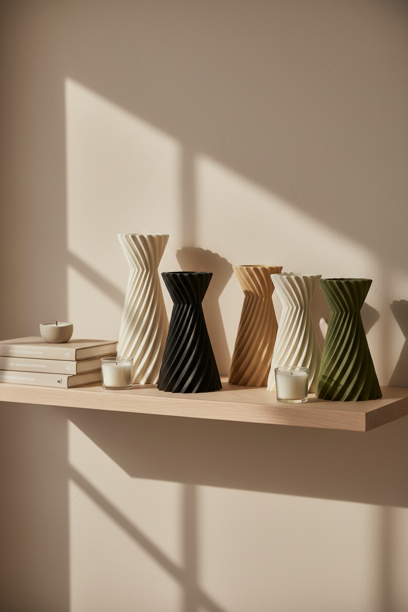 Star Pattern Spiral Vase - Toys Decor & More