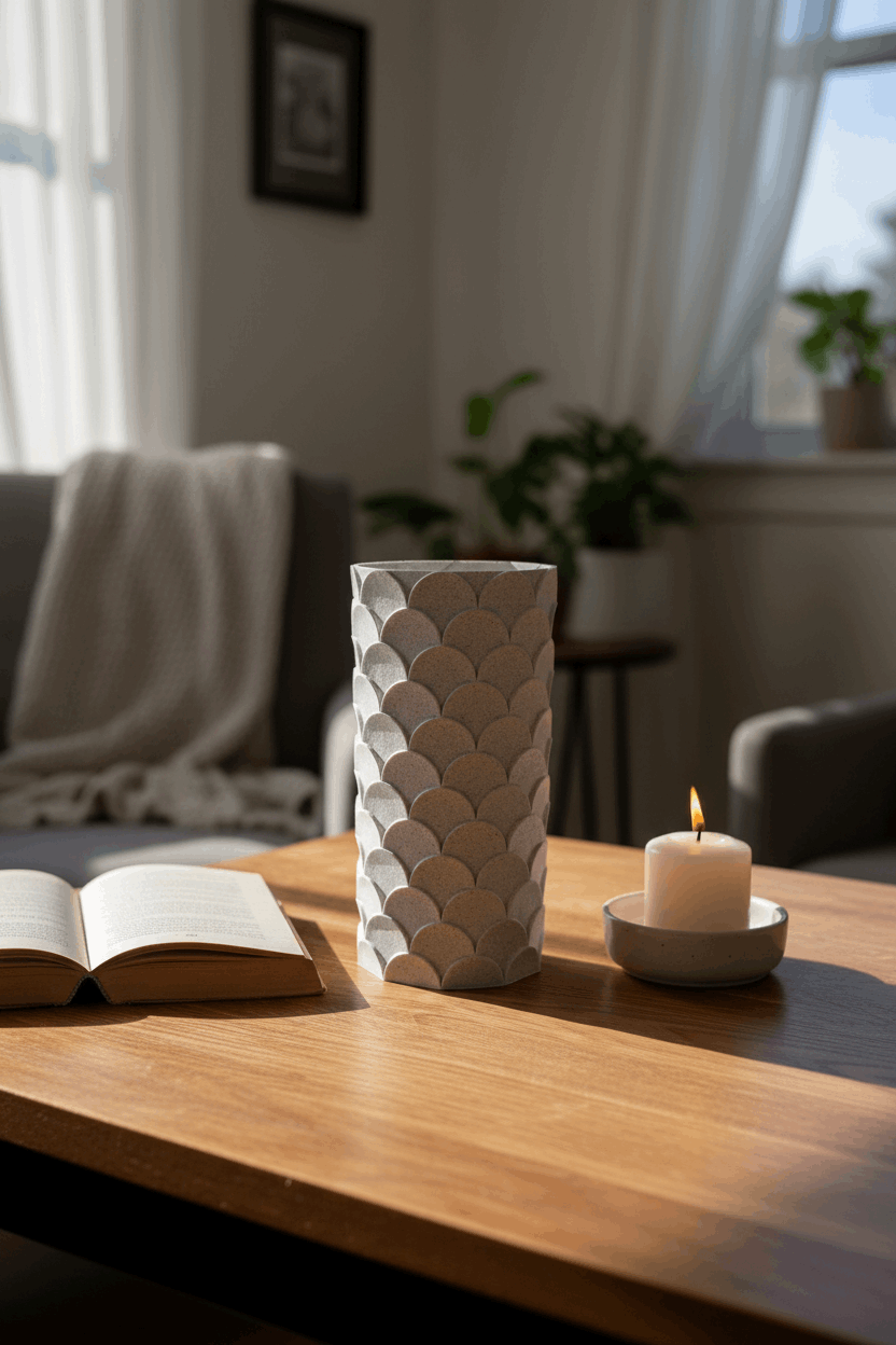 Fish Scale Standing Vase - Toys Decor & More