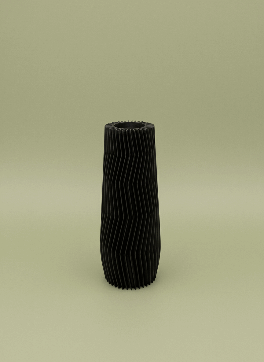 Zig Zag Pattern Standing Vase - Toys Decor & More