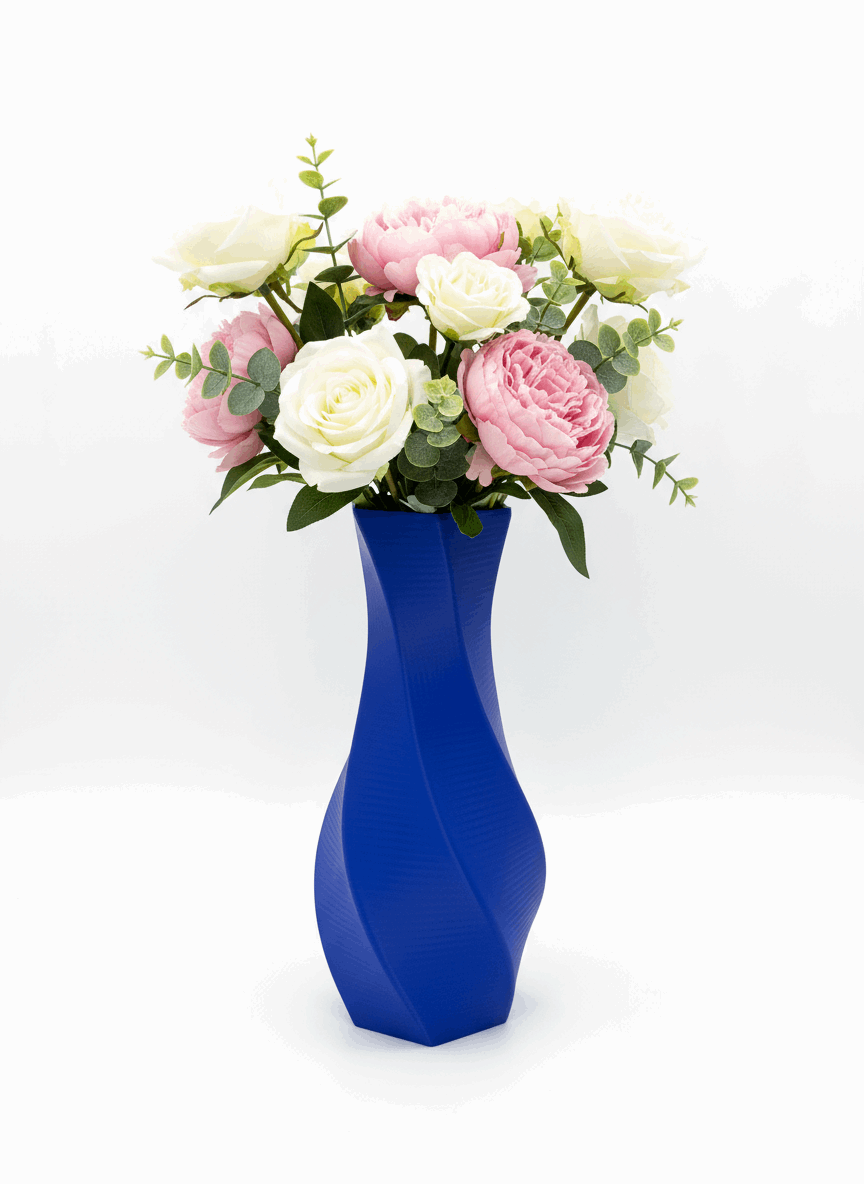 Hex Style Curved Vase - Toys Decor & More