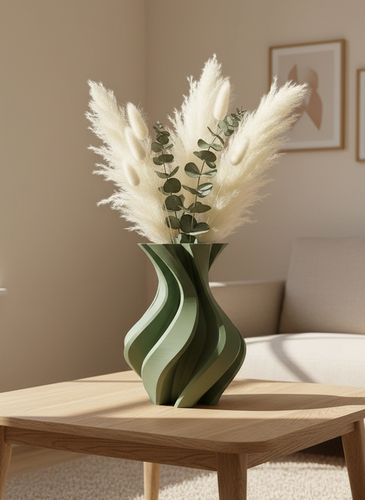 Twisted Asterisk Curved Vase - Toys Decor & More