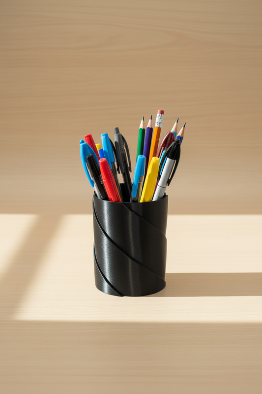 Drill Pattern Pencil Pot
