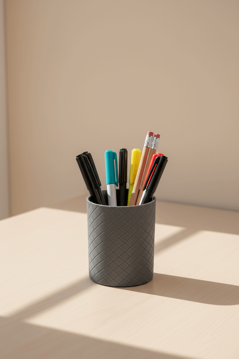 Double Helix Pattern Pencil Pot - Toys Decor & More