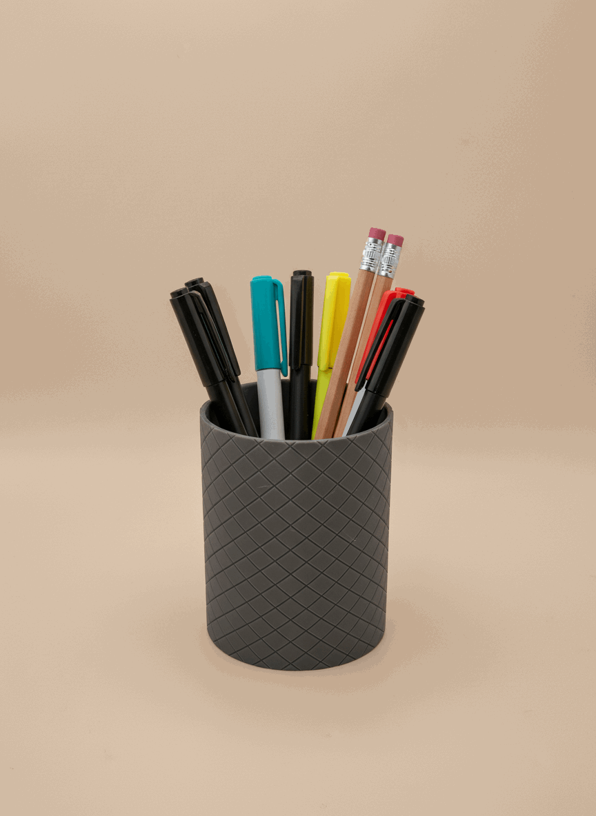 Double Helix Pattern Pencil Pot - Toys Decor & More