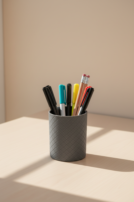 Double Helix Pattern Pencil Pot