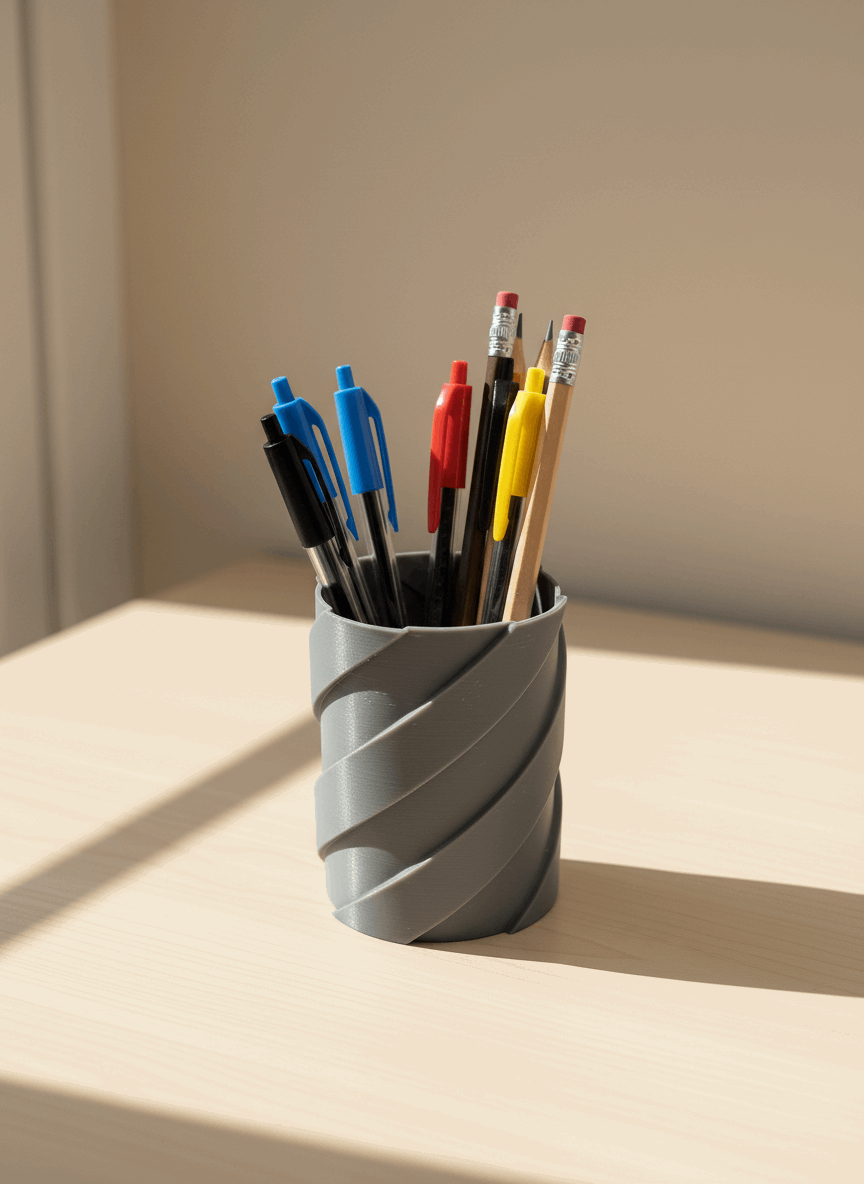 Double Drill Pattern Pencil Pot - Toys Decor & More