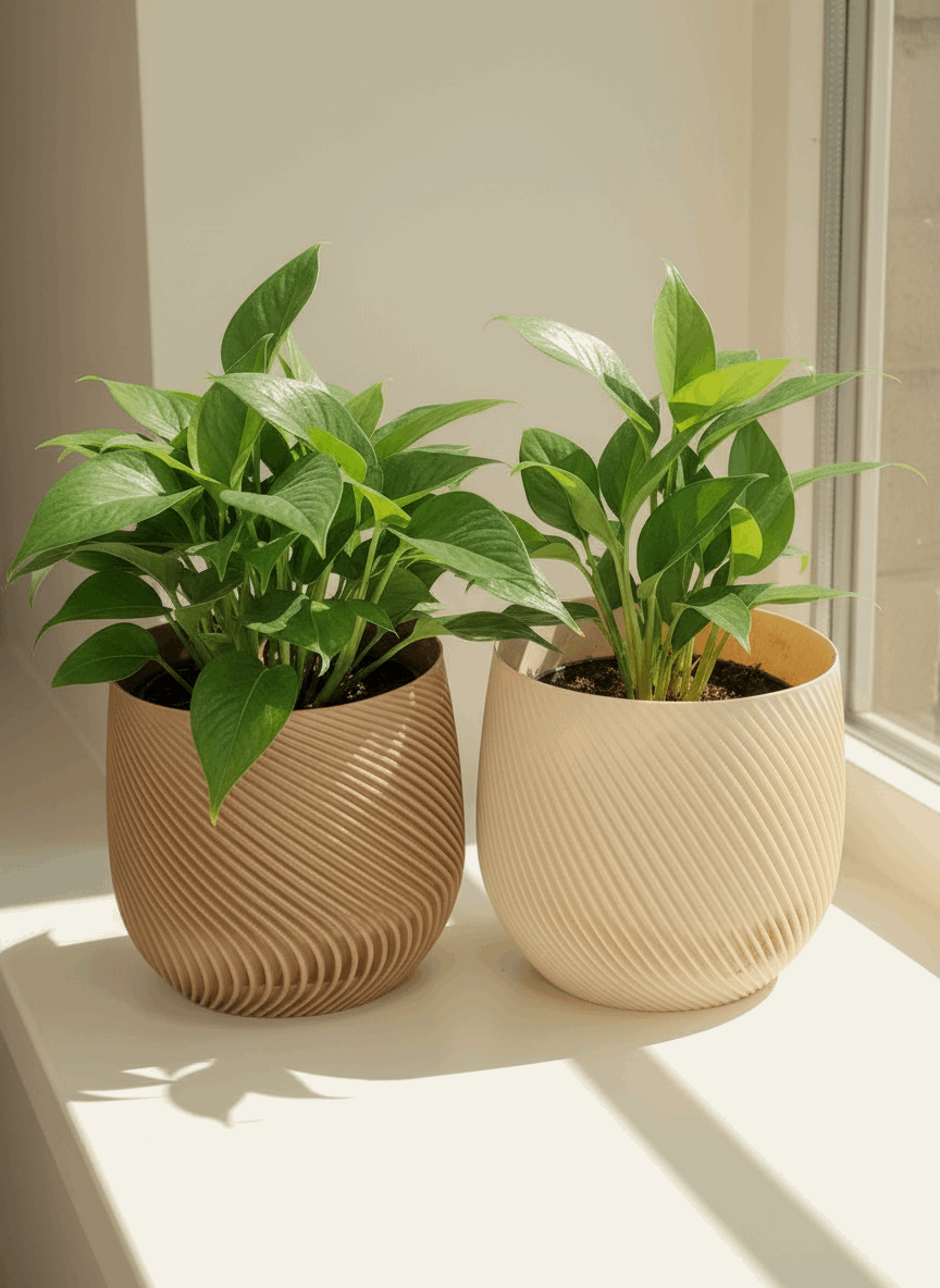 Spiral Style Starter Planter with Drainage - Toys Decor & More