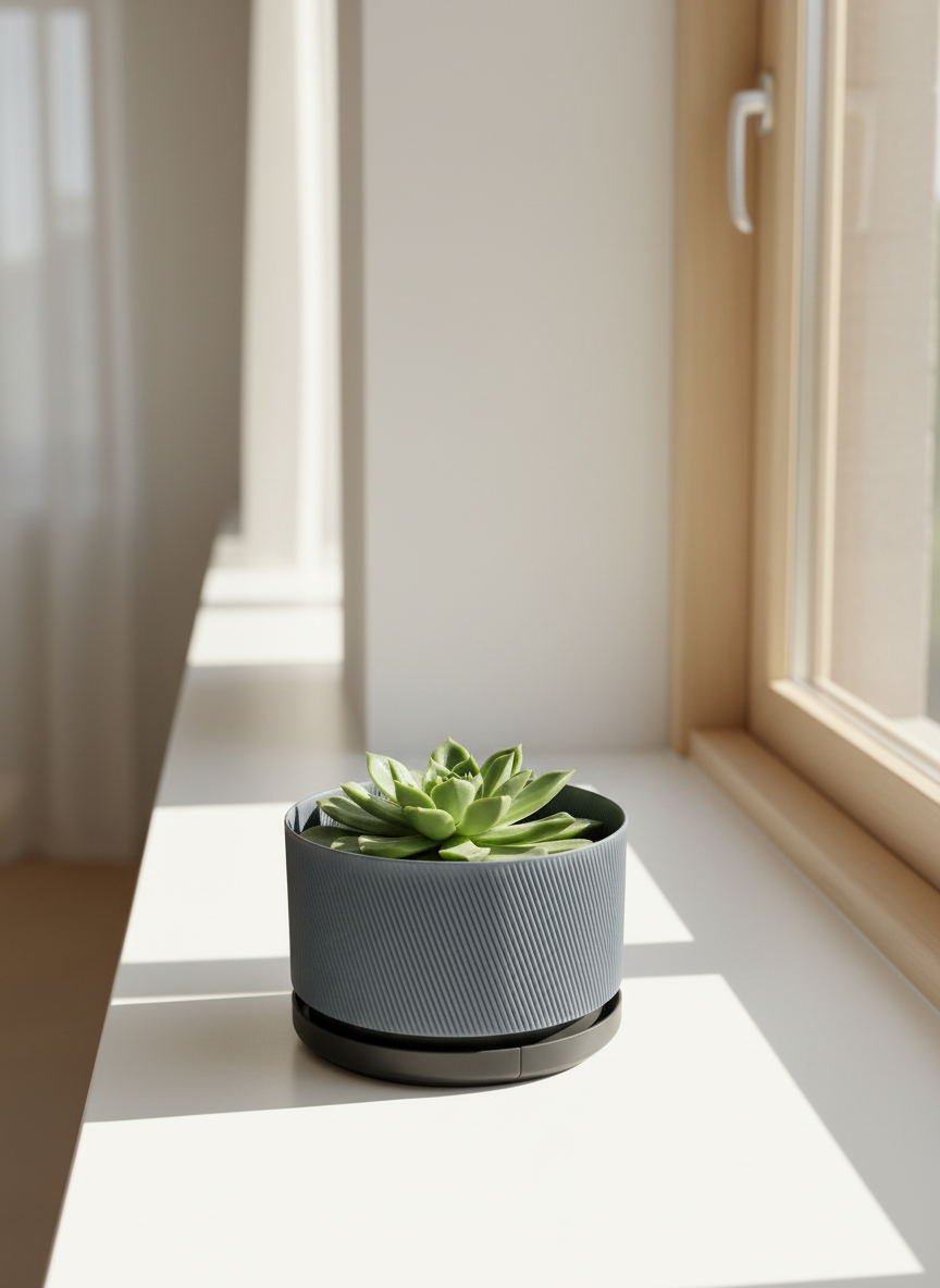 Diagonal Stripe Fanned Starter Planter with Drainage - Toys Decor & More