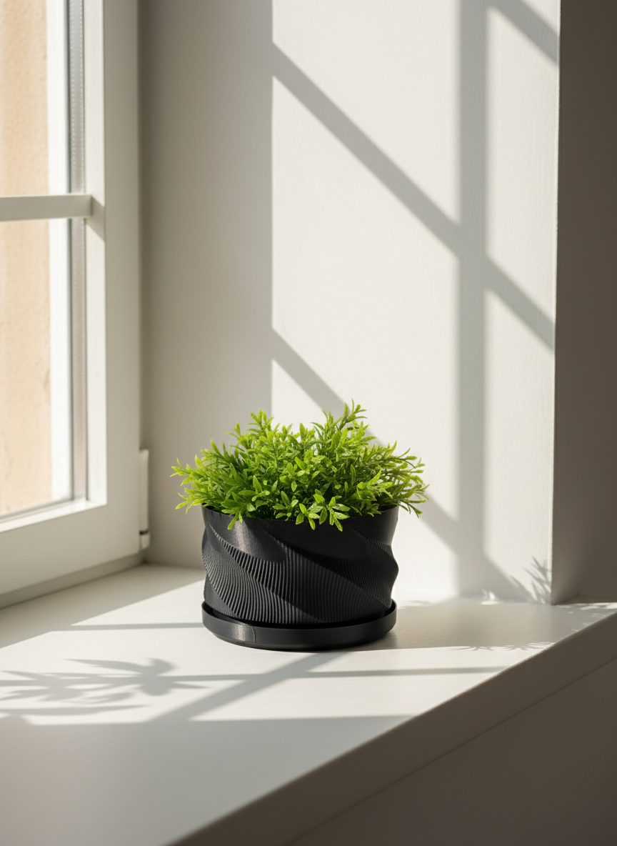 Wave Style Starter Planter with Drainage - Toys Decor & More