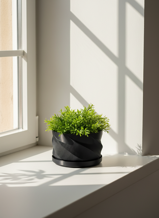 Wave Style Starter Planter with Drainage - Toys Decor & More