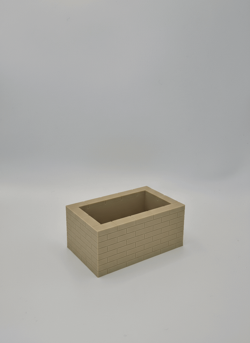 Rectangular Brick Starter Planter - Toys Decor & More