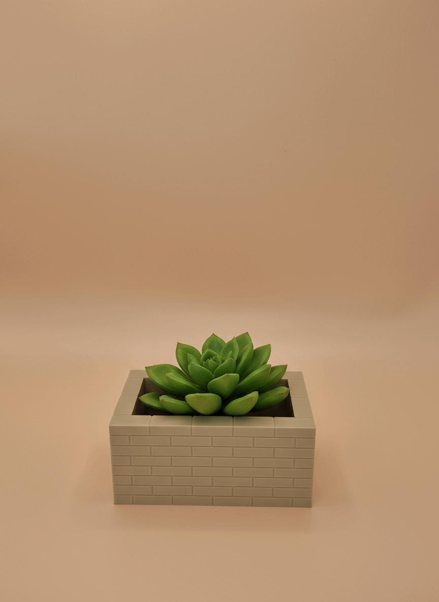 Rectangular Brick Starter Planter - Toys Decor & More