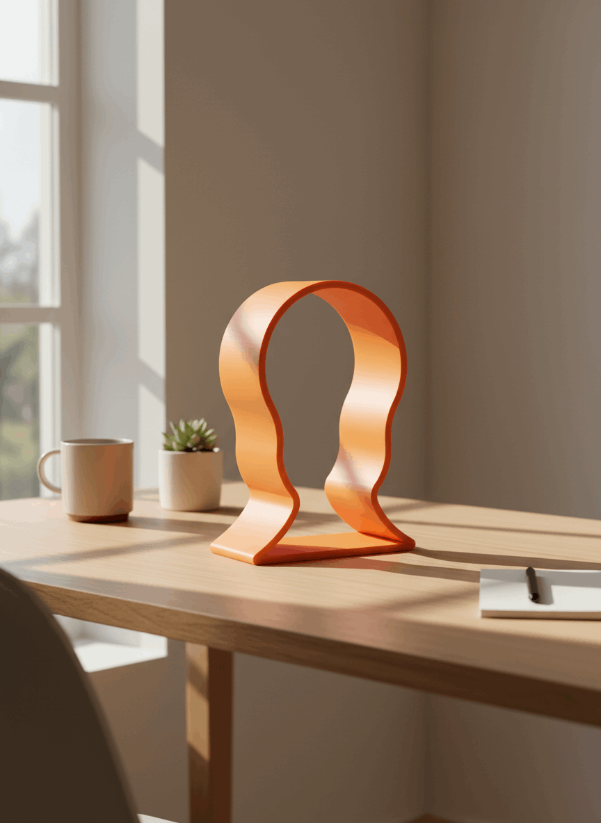 Curvy Desk Headphone Stand - Toys Decor & More