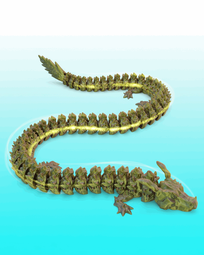 Articulated Scaled Dragon Toy - Toys Decor & More