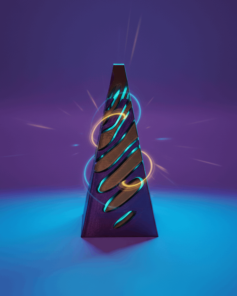 Pyramid Passthrough Spiral Fidget Toy - Toys Decor & More