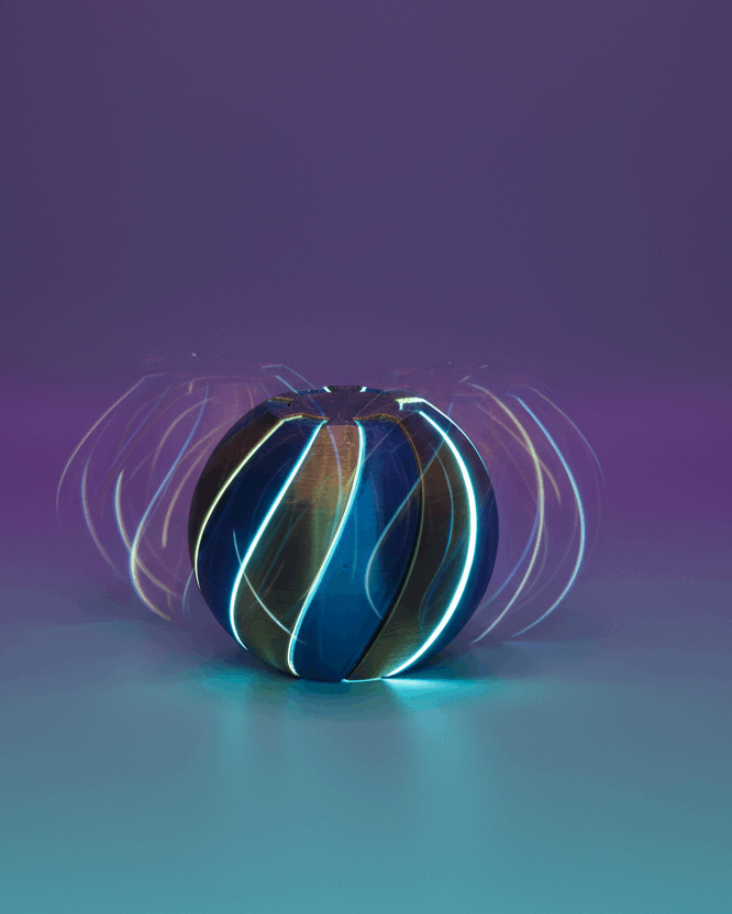 Twisted Spiral Fidget Sphere - Toys Decor & More