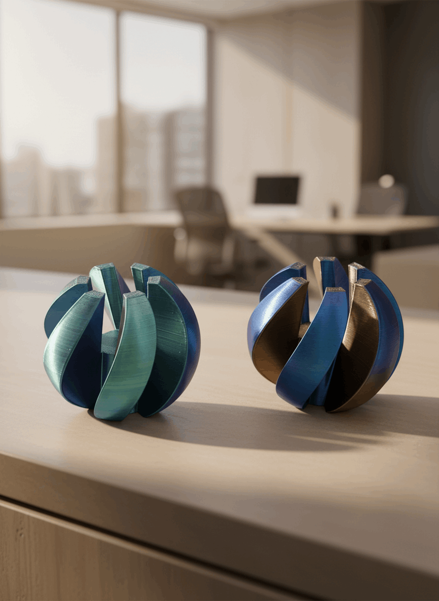 Twisted Spiral Fidget Sphere - Toys Decor & More