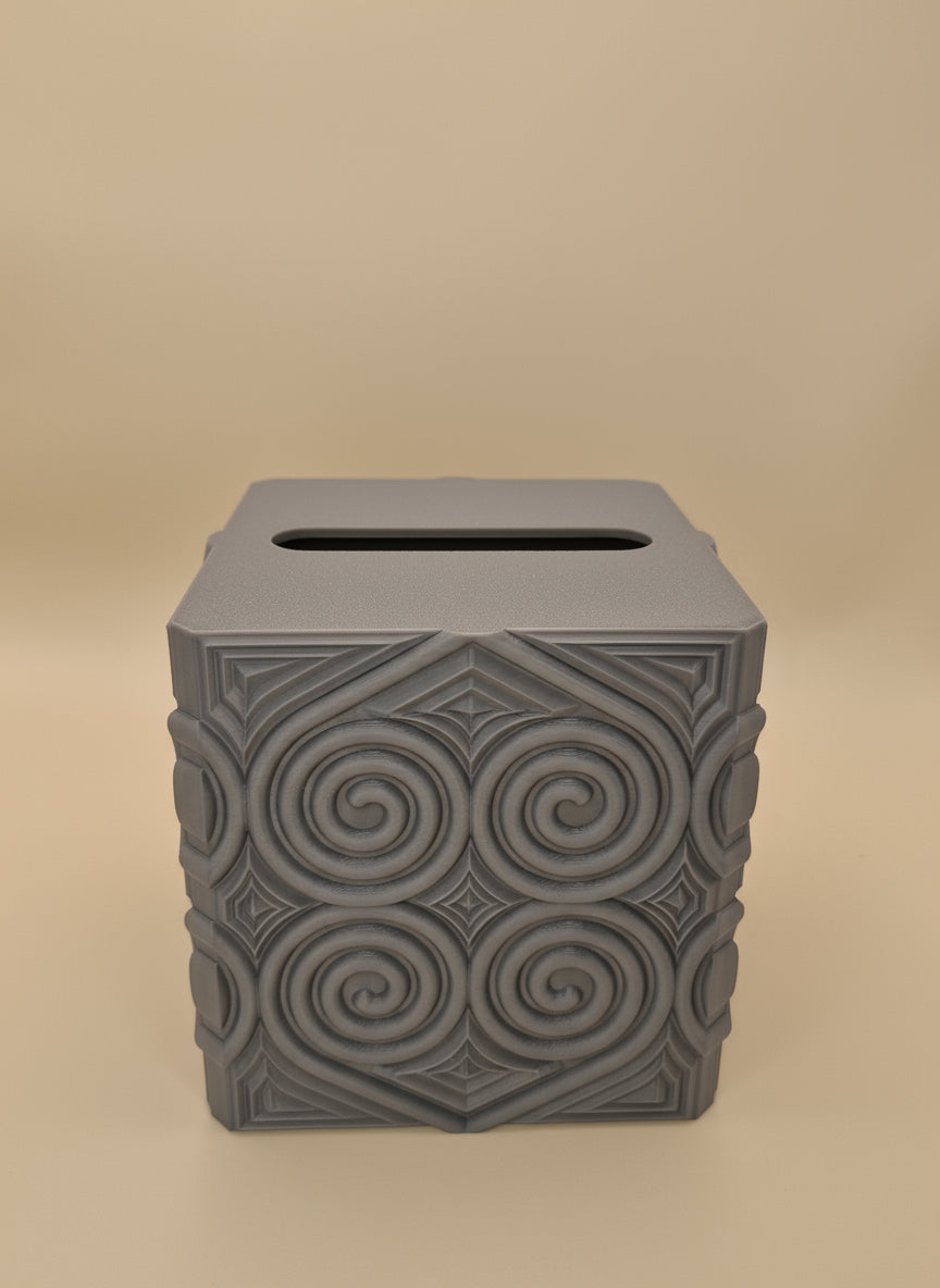 Heart Swirl Tissue Box Cover - Toys Decor & More