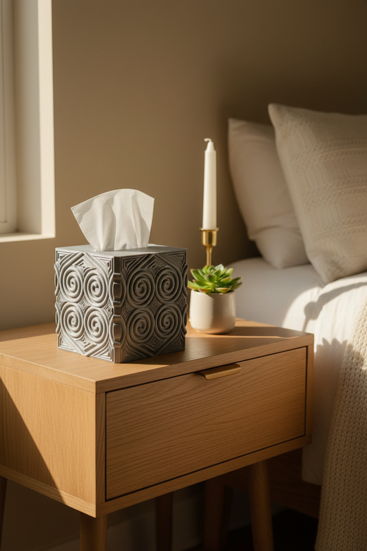 Heart Swirl Tissue Box Cover