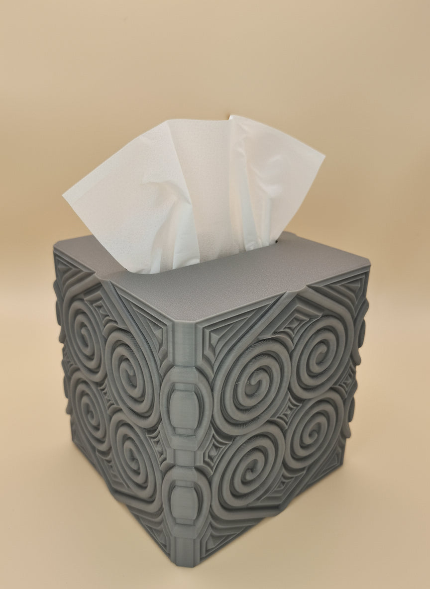 Heart Swirl Tissue Box Cover - Toys Decor & More