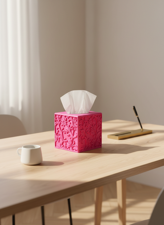 Flower Tissue Box Cover - Toys Decor & More