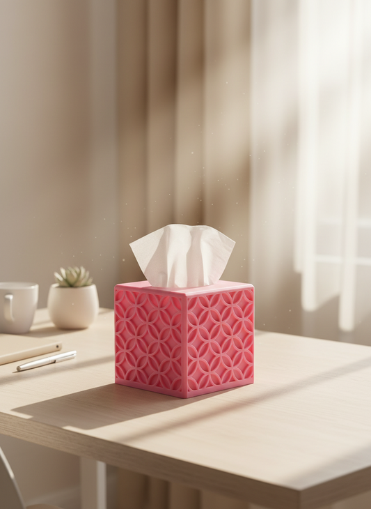 Circle Tissue Box Cover - Toys Decor & More