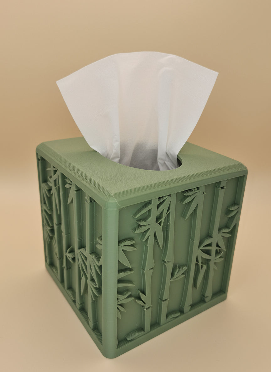 Bamboo Tissue Box Cover - Toys Decor & More