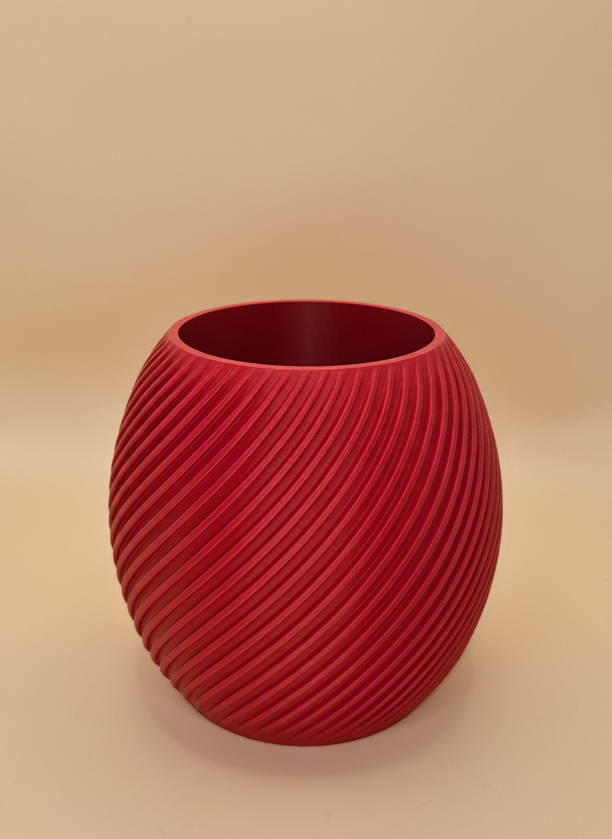 Spiral Vase with Heart - Toys Decor & More