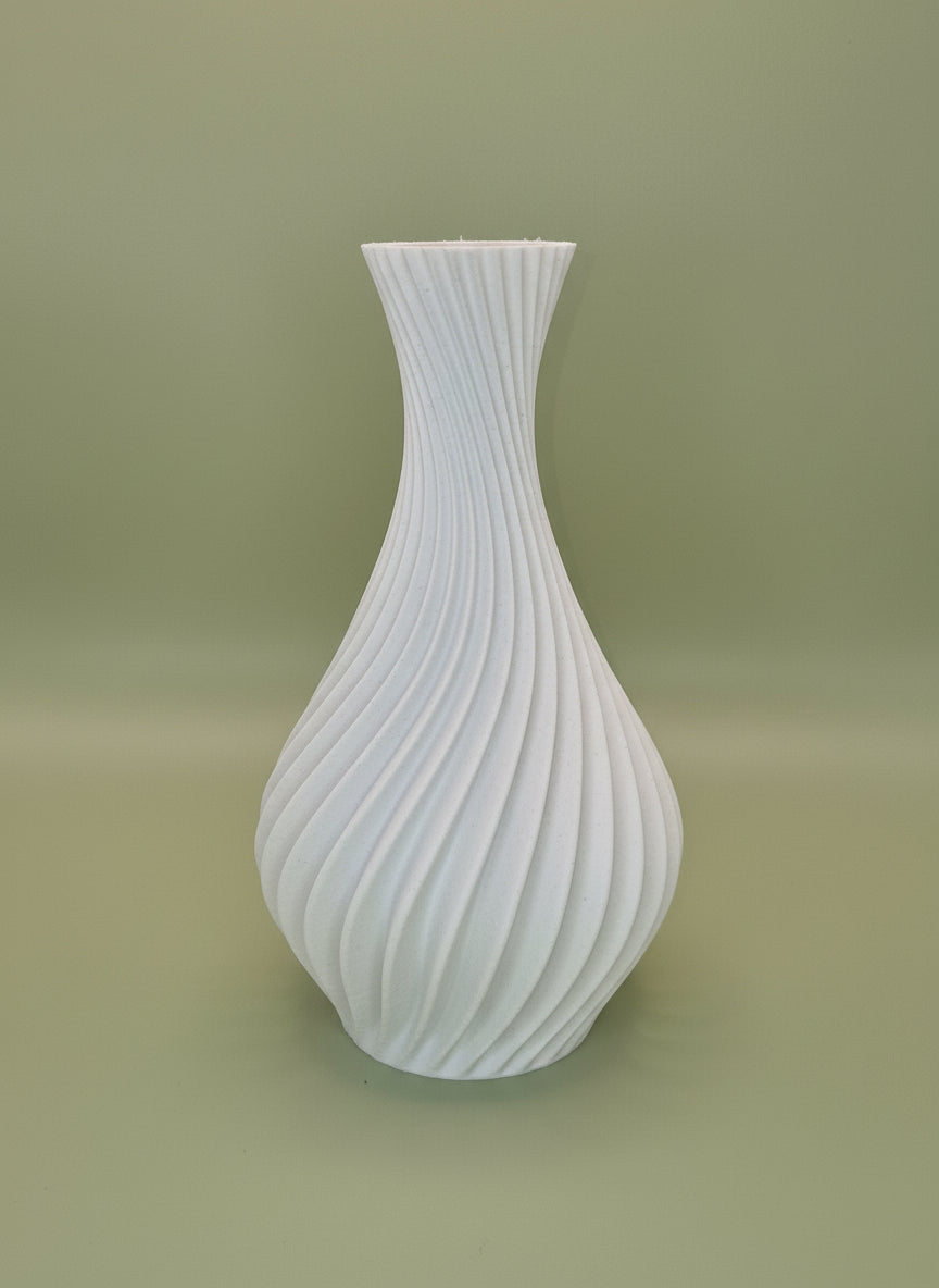 Elegant Spiral Curved Vase - Toys Decor & More