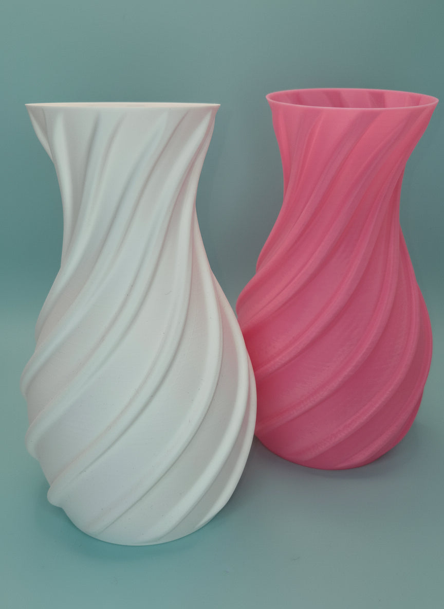 Simple Spiral Curved Vase - Toys Decor & More