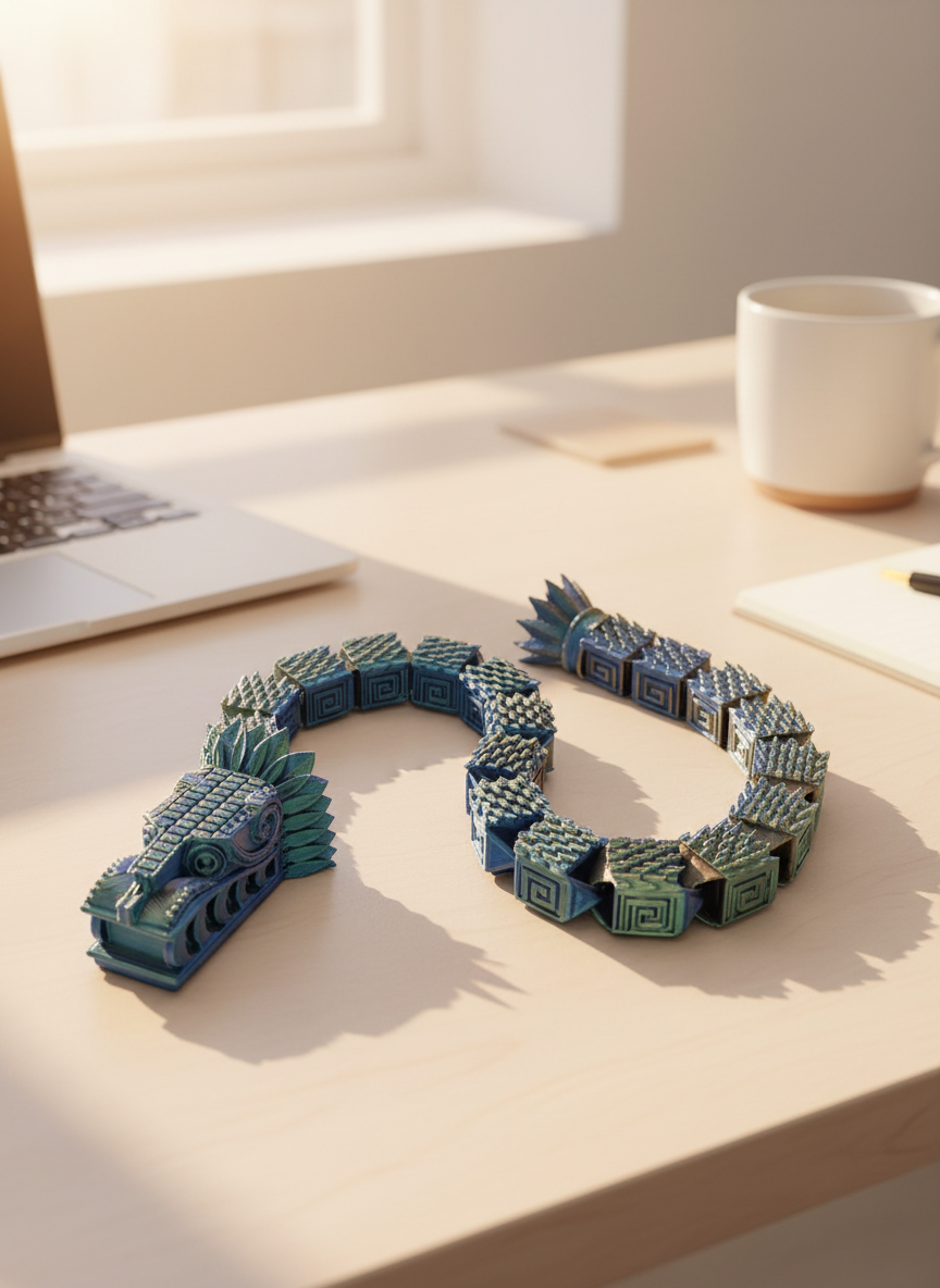 Articulated Quetzalcotl Dragon Toy - Toys Decor & More