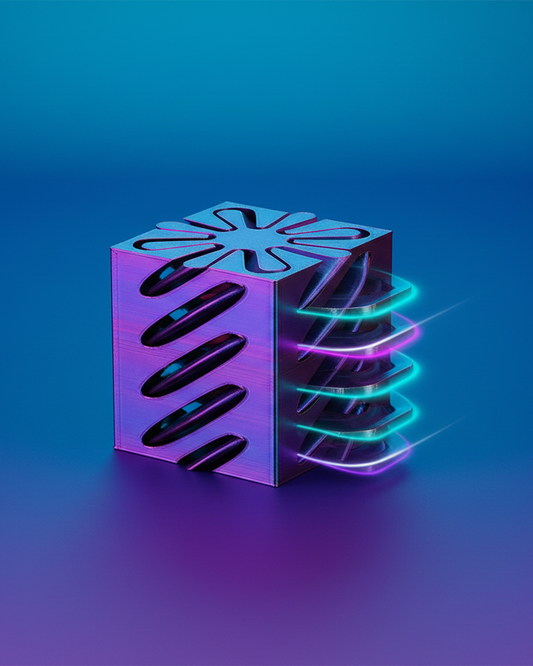 Spiral Cube Passthrough Fidget Toy