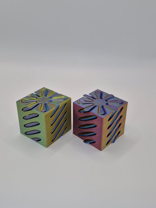 Spiral Cube Passthrough Fidget Toy