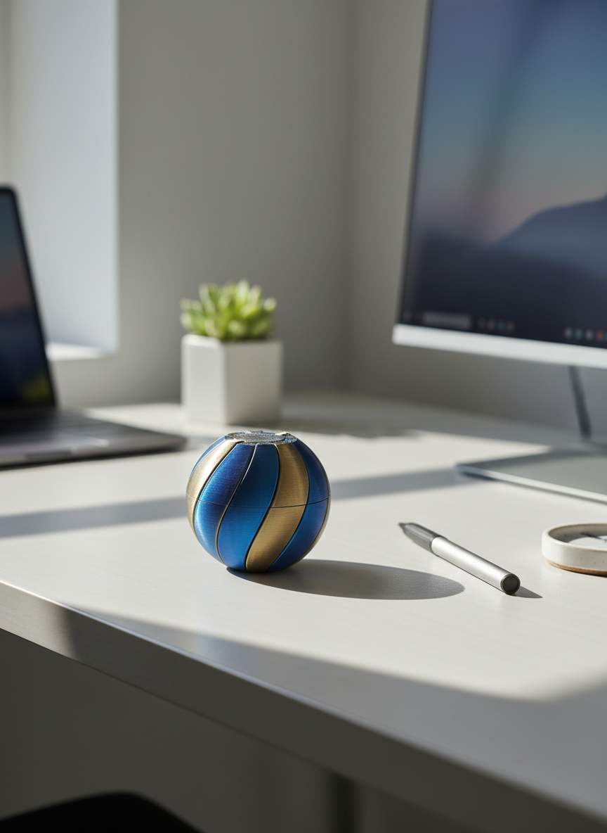 Twisted Spiral Fidget Sphere - Toys Decor & More