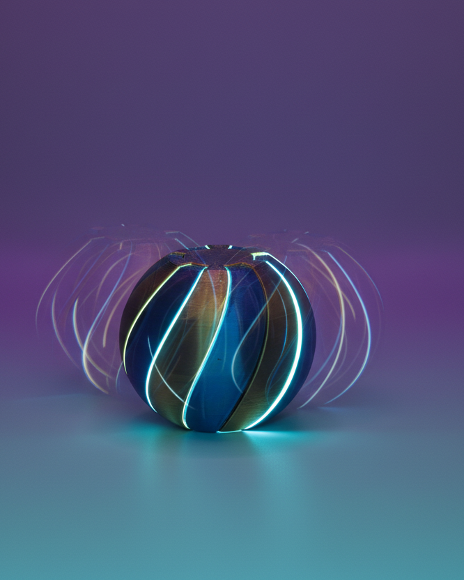 Twisted Spiral Fidget Sphere