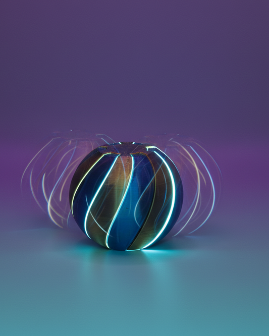 Twisted Spiral Fidget Sphere